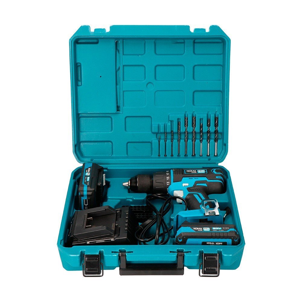 KIT Taladro Percutor/Atornillador 20V, Cargador y Batería KOMA TOOLS - Imagen 2